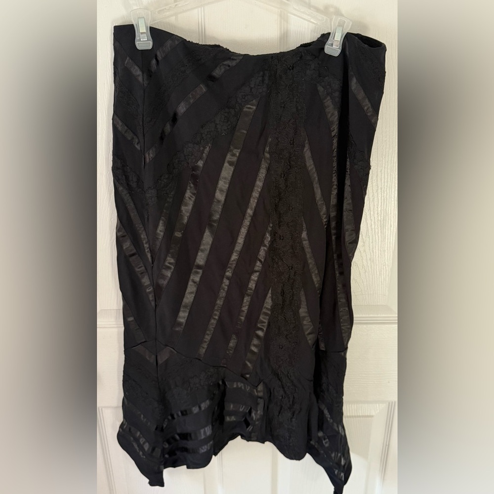 Express Black Asymmetrical Skirt